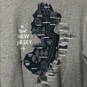Hurley New Jersey Surf Map Shirt